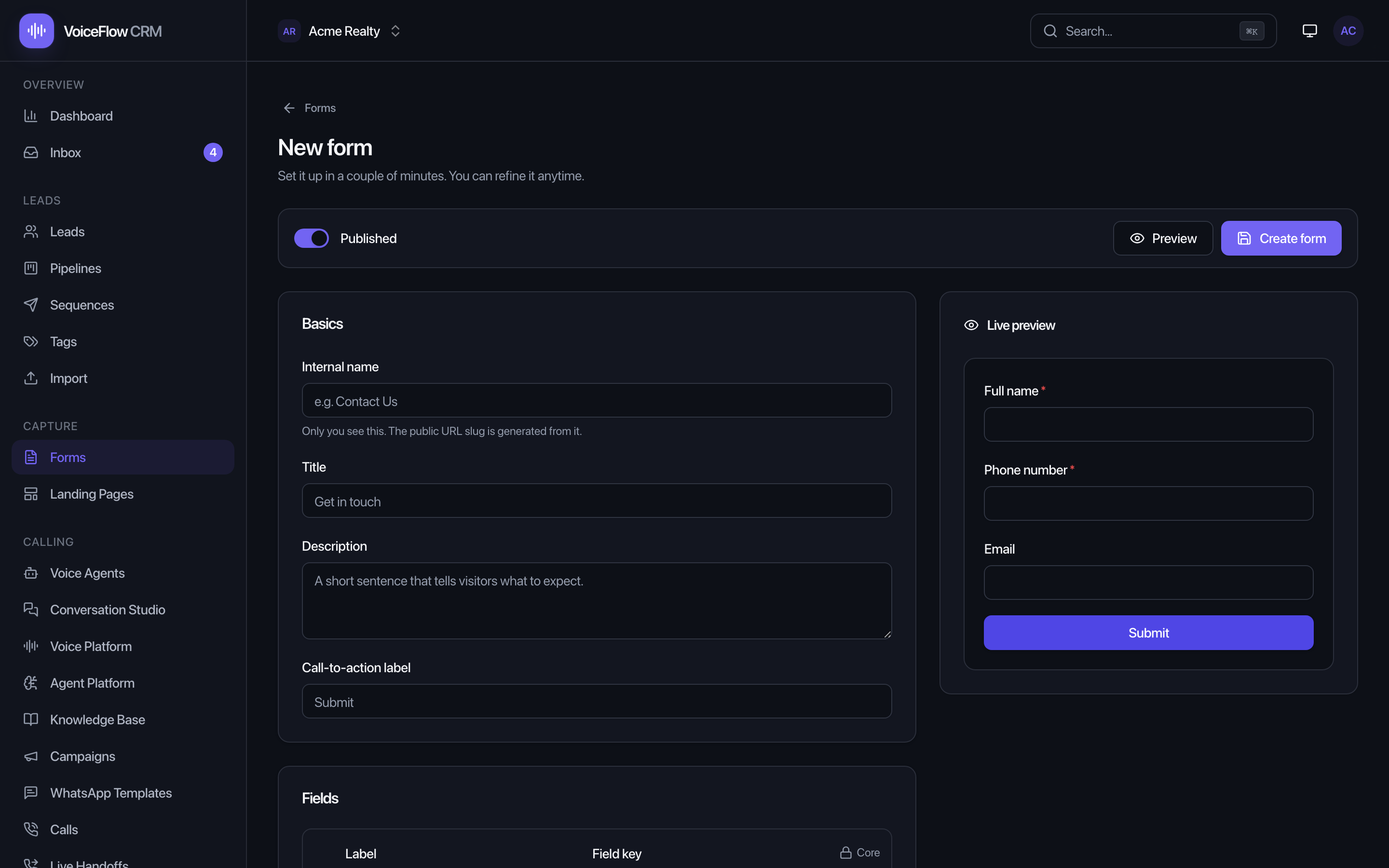 Form builder